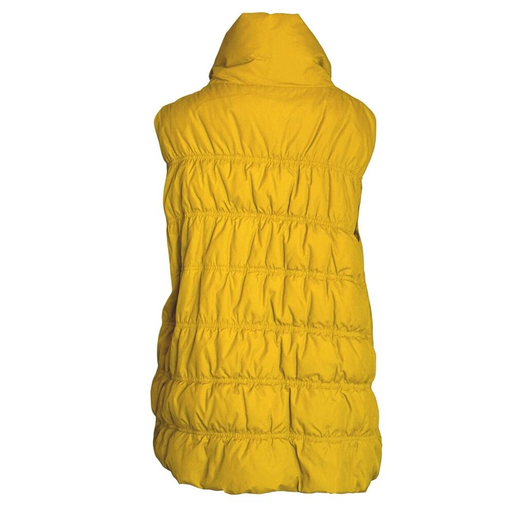 EILEEN FISHER Goose Down Puffer Vest Stand Collar Snap Front Size XL - Picture 4 of 8